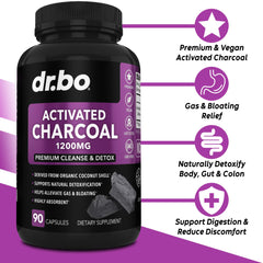 Organic coconut charcoal capsules for gas relief