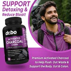 Activated charcoal detox pills for digestion