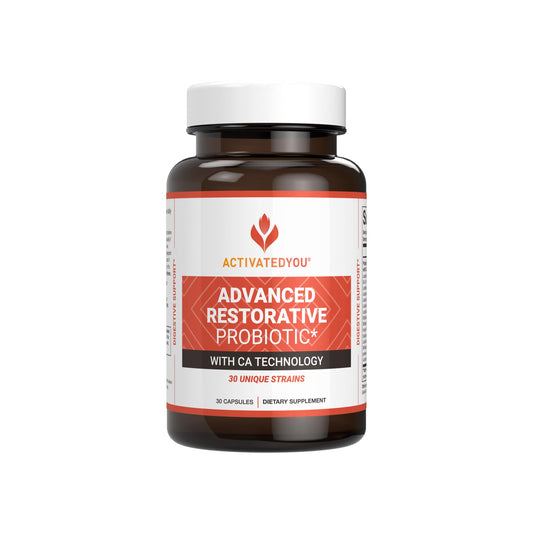 ActivatedYou Restorative Probiotic bottle with label visible