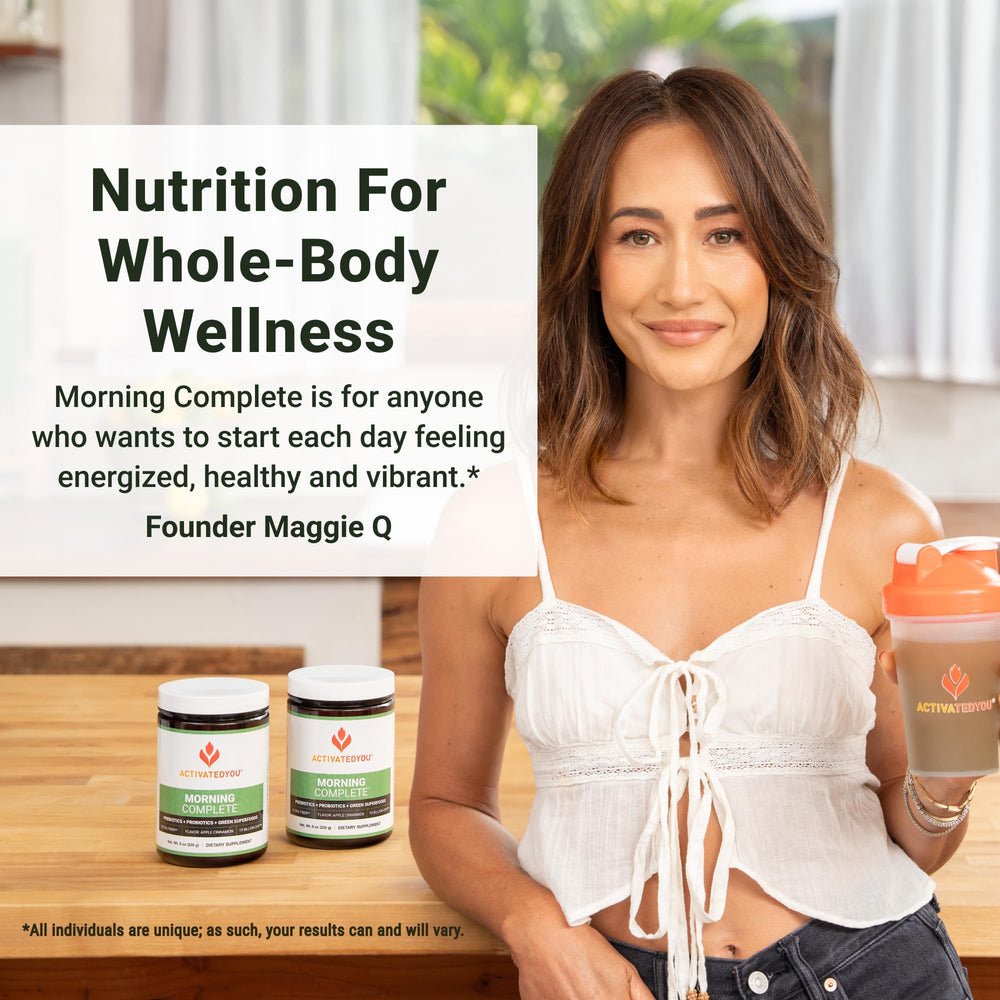 ACTIVATEDYOU serving size beside common objects showing portion scale