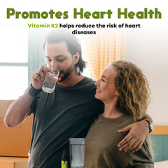 Calcium and bone health concept with D3K2 liquid supplement