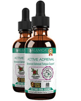 Active Adrenal tincture bottle on white background