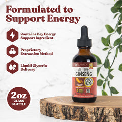 Dropper dispensing Active Ginseng liquid