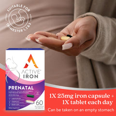 Ferrous sulfate iron compounds for Active Iron Prenatal