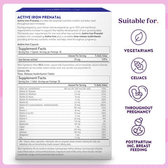 Postpartum and lactation support concept for Active Iron Prenatal