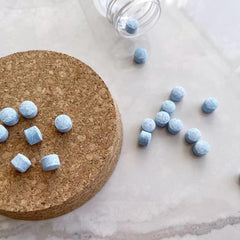 Vegan, fluoride-free, alcohol-free labeling on packaging