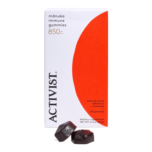 ACTIVIST Manuka Immune Gummies bottle with Raw Manuka Honey 850+ MGO