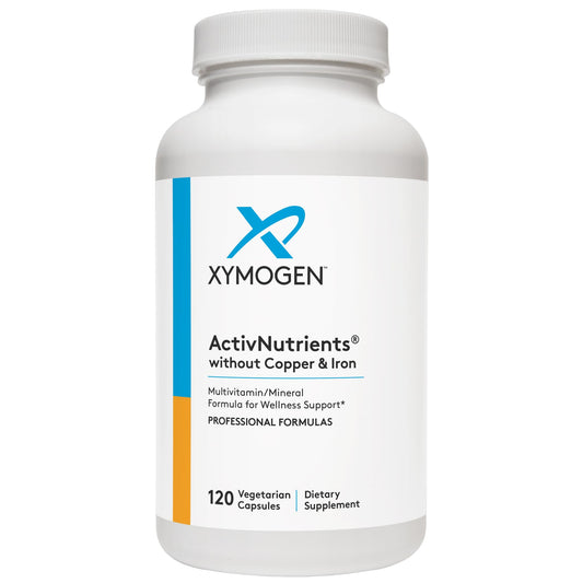 Label showing ActivNutrients Without Copper & Iron – iron-free
