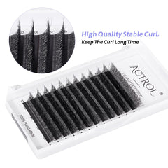 ACTROL matte black lashes blend naturally with real lashes for a seamless look.