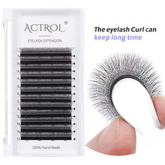 ACTROL W shaped lashes extensions for easy fan making and fuller eyes.