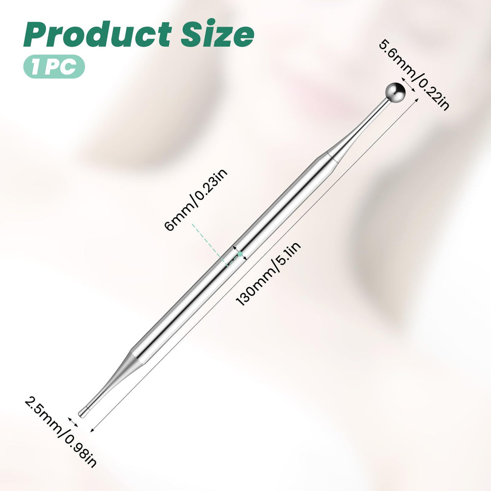 Close-up of large massage head on acupuncture pen