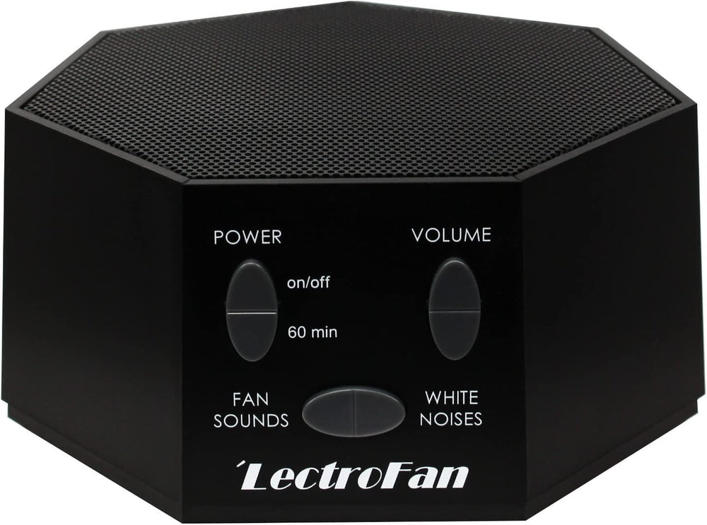 Adaptive Sound Technologies LectroFan Classic compact nightstand setup offering non-looping sleep sounds.