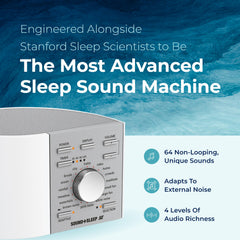 Adaptive Sound Technologies Sound Sleep SE desk setup in a cozy workspace