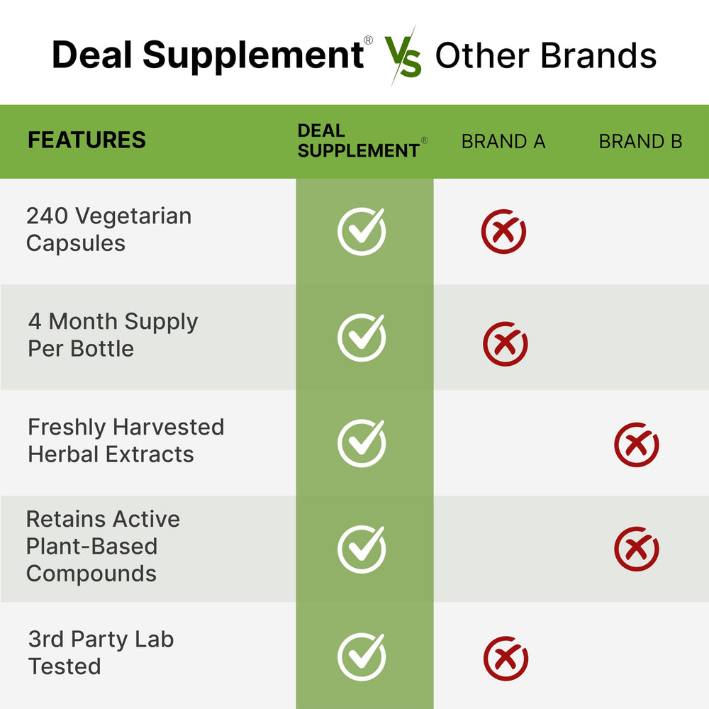 Graphic highlighting adaptogenic benefits: relaxation, energy, brain health