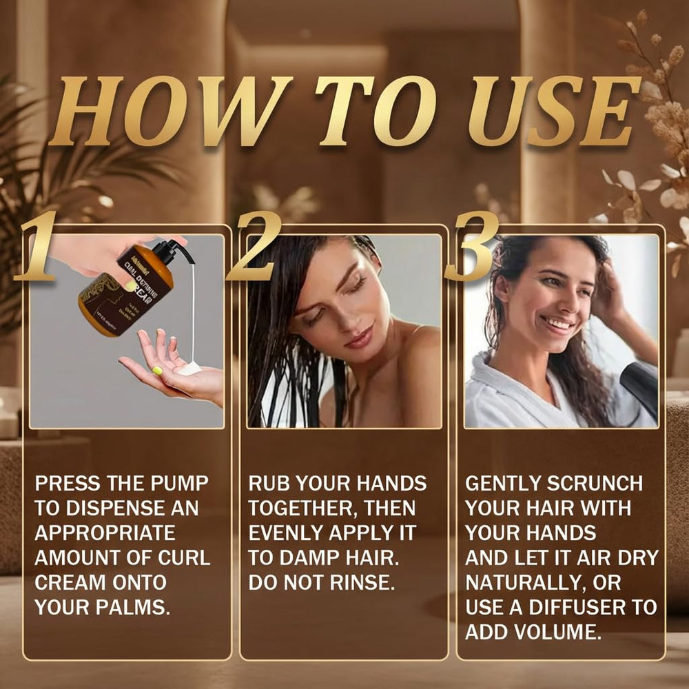 Adglamful Curl Defining Cream packaging highlights a clean, safe formula.