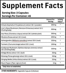 Lion's Mane and Sea Moss in the blend
