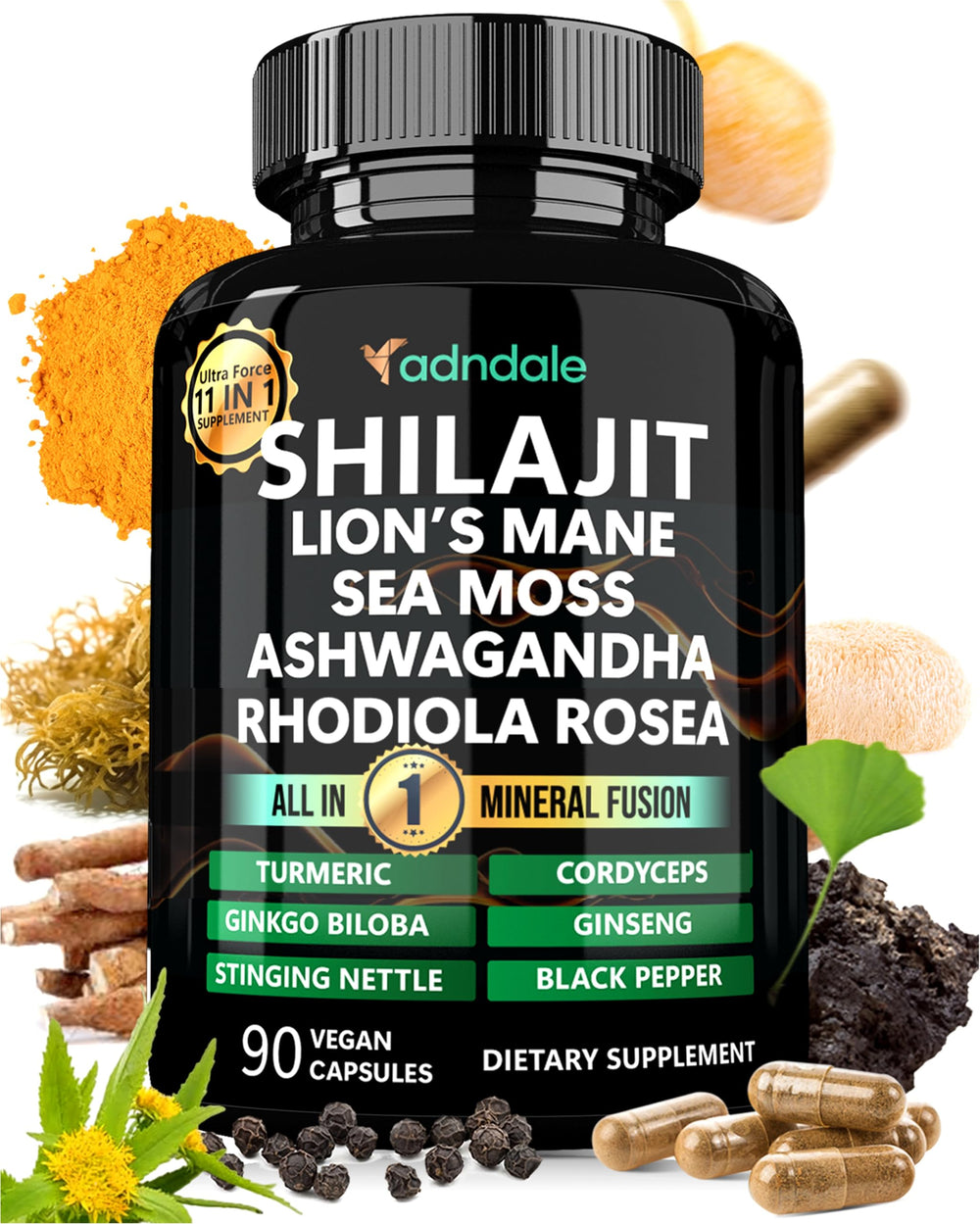 Adndale Shilajit supplement hero image