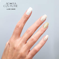 Adora Couture stylish designs including solids, French tips, glitter, and ombre.