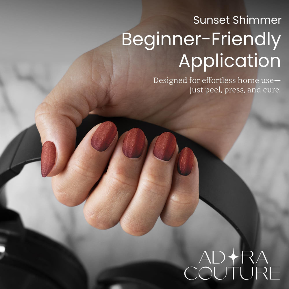 Adora Couture durable glossy finish lasts up to 14 days with proper application.