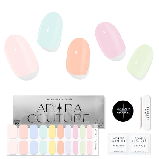 Adora Couture gel nail strips pack for at-home manicure with lasting shine