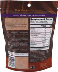 Close-up of Adora Vitamin D3 Calcium Magnesium Milk Chocolate disks
