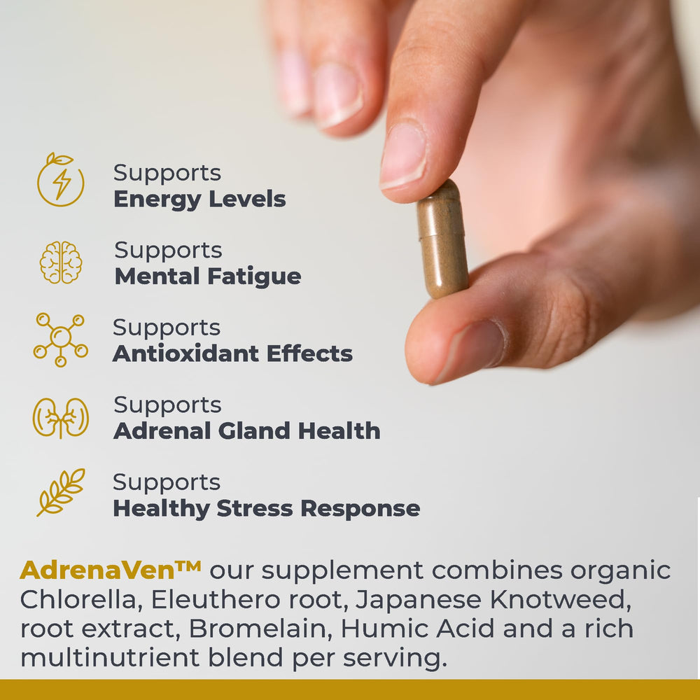 Fermented organic Cordyceps and Eleuthero in AdrenaVen