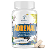 Adrenal Support Adaptogens bottle with 60 vegan tablets