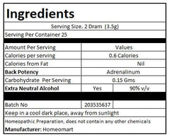 Pack of 3 Adrenalinum pellets graphic