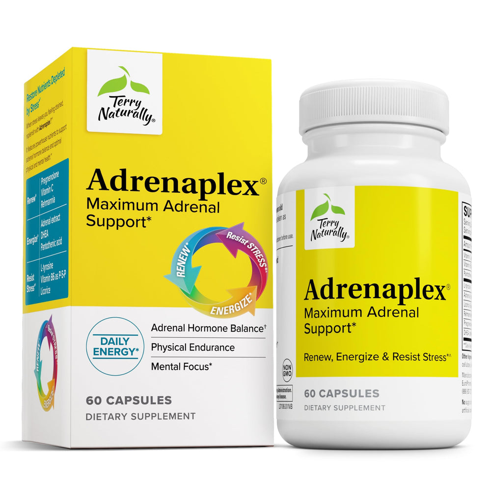 Terry Naturally Adrenaplex bottle with 60 capsules
