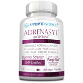 Approved Science Adrenasyl Adrenal Gland Support bottle label with 180 count