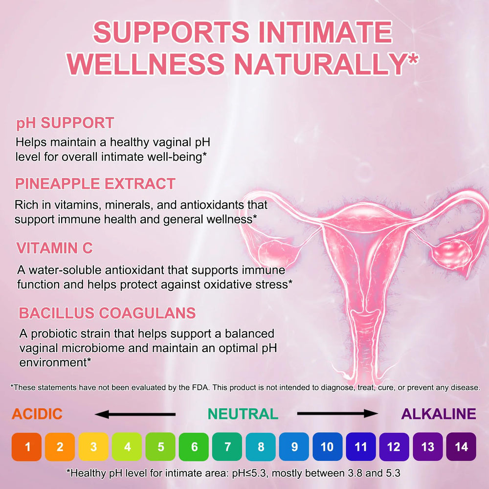 Ingredients: probiotics, prebiotics and slippery elm for women