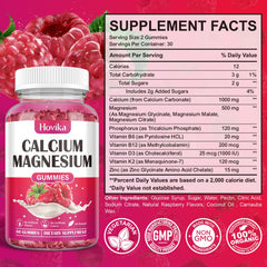 Suitable for adults and children with raspberry-flavored gummies