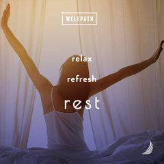 Adult sleeping peacefully with WellPath Rest