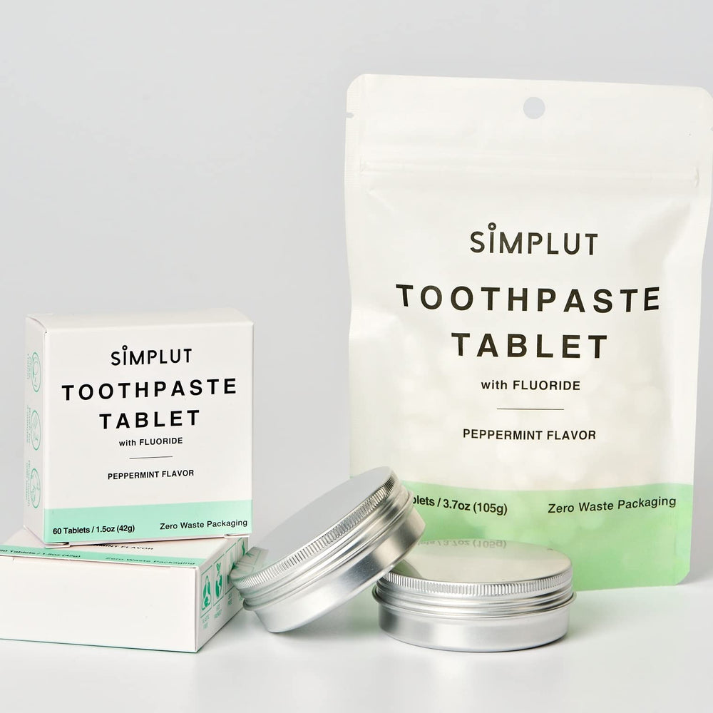 Adults’ dental care: peppermint flavored toothpaste tablets