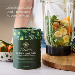 Packaging label and product details on the 250g tub