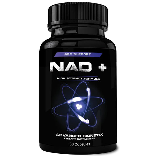 Bottle of Advanced Bionetix NAD+ supplement with NR formula