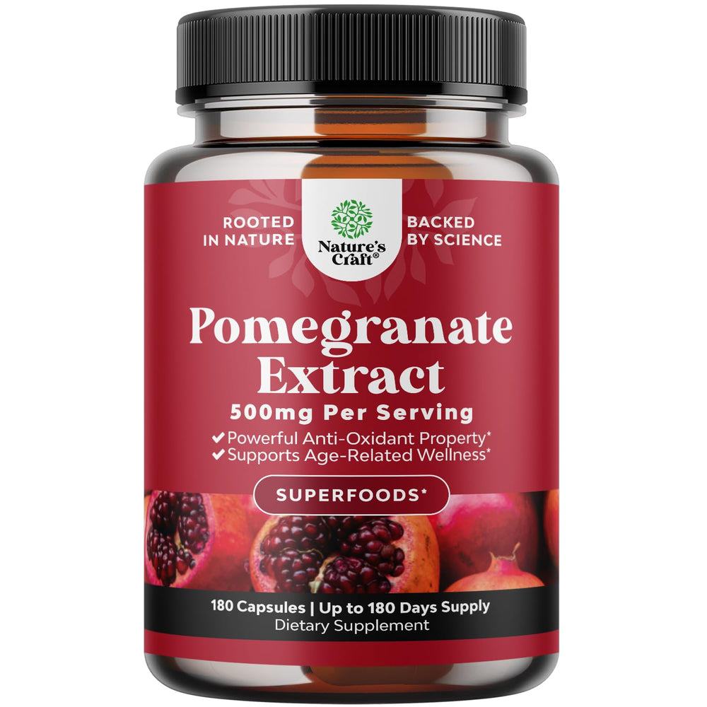 Advanced Antioxidant Pomegranate Supplement bottle cover