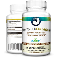 Bottle of Advanced Collagen+ for Women with label