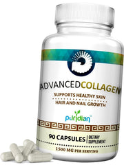 Close-up of hydrolyzed collagen capsules