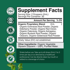 Advanced formula herbal lymphatic support drops