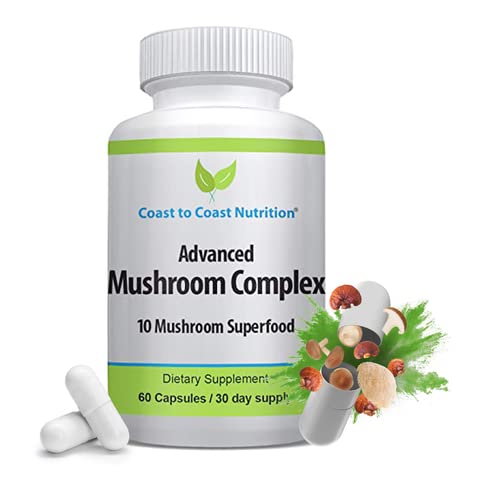 Bottle of Advanced Mushroom Complex with 60 capsules