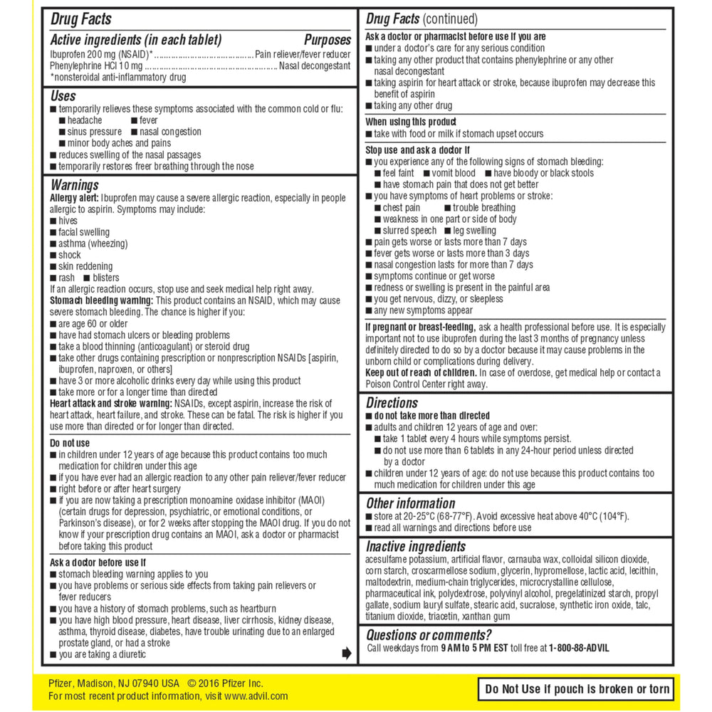 Advil HSA/FSA eligible pack for flexible spending.