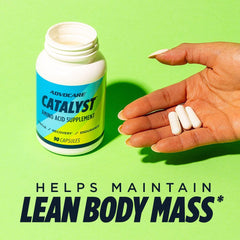 Amino acid nutrition information on AdvoCare Catalyst label