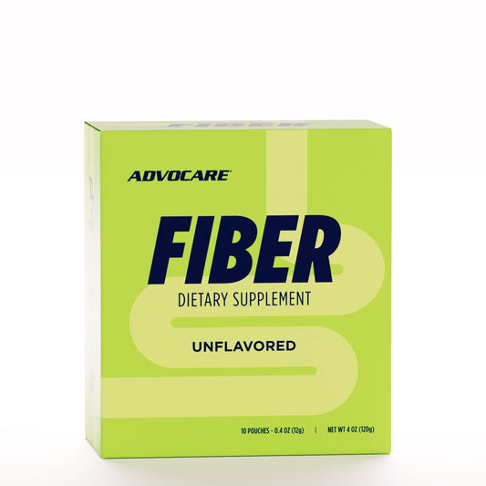 AdvoCare Fiber Dietary Supplement powder in 10 unflavored pouches