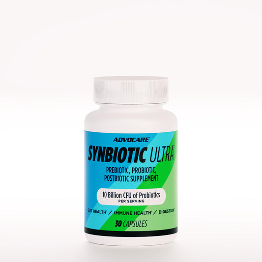 AdvoCare Synbiotic Ultra bottle and capsules
