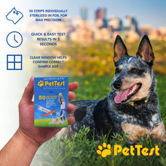 Advocate PetTest lancing-site compatibility enables comfortable sampling for pets