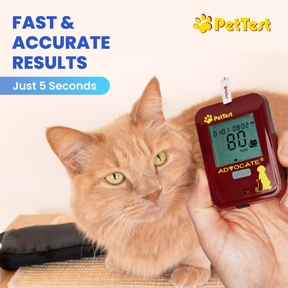 Advocate PetTest sterilized testing strips ensure cleanliness and reliability