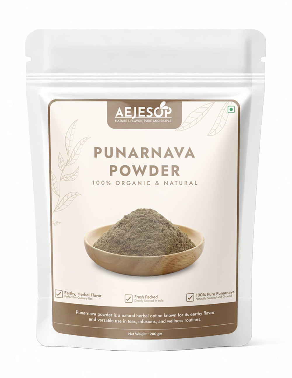 AEJESOP Punarnava Powder 200g front label