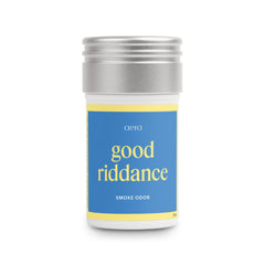 Aera Good Riddance Smoke Odor bottle close-up for fresh air scent and odor control