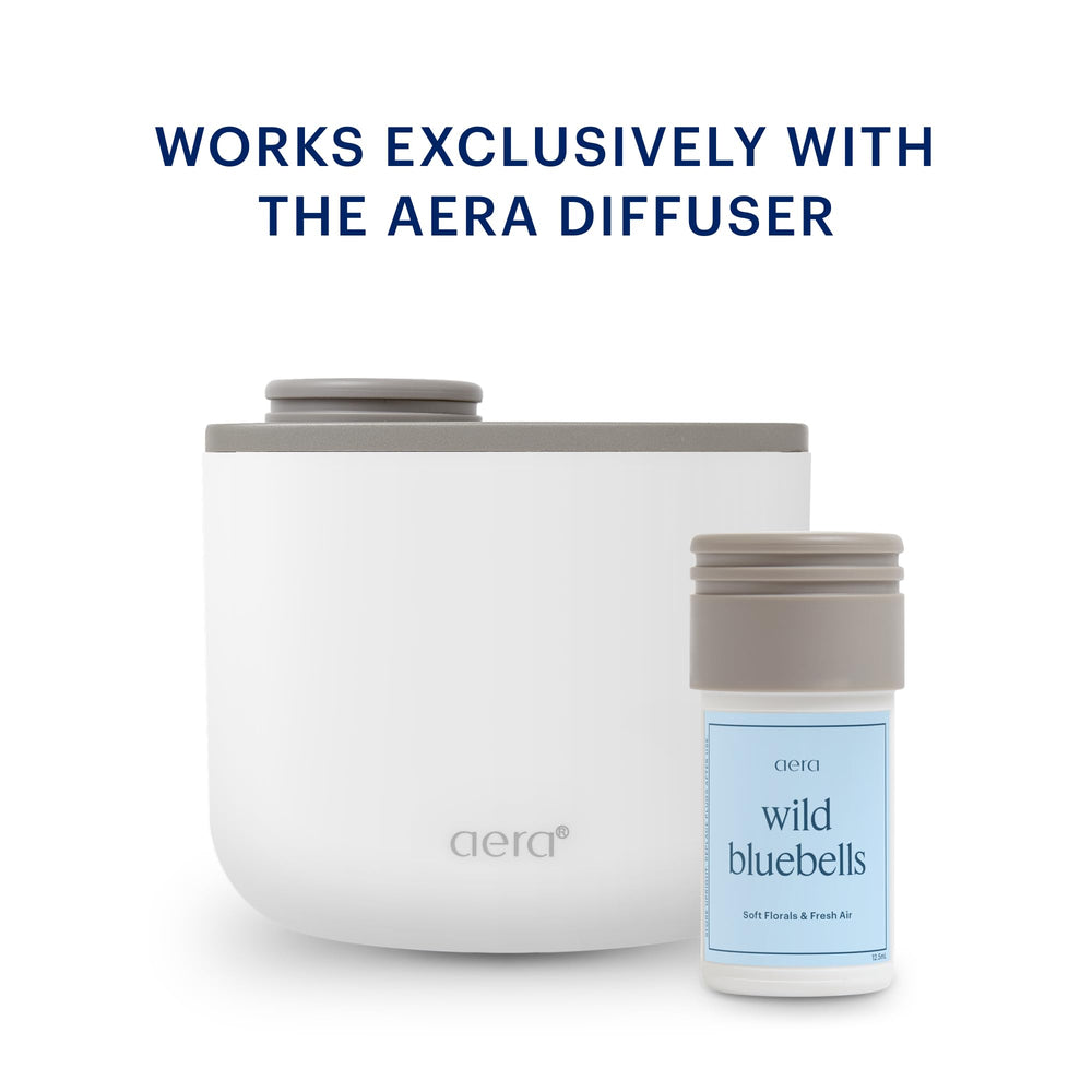 Aera Mini Wild Bluebells bottle cap ensuring leak protection and fragrance freshness.